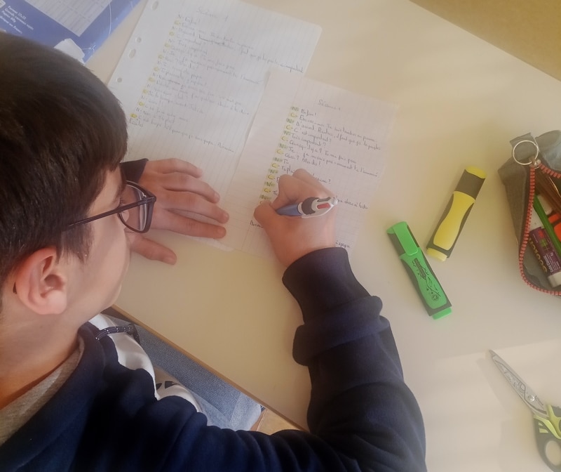 Atelier d’écriture dynamique – Collège d’Arzacq-Arraziguet  et collège La Hourquie de Morlaas
