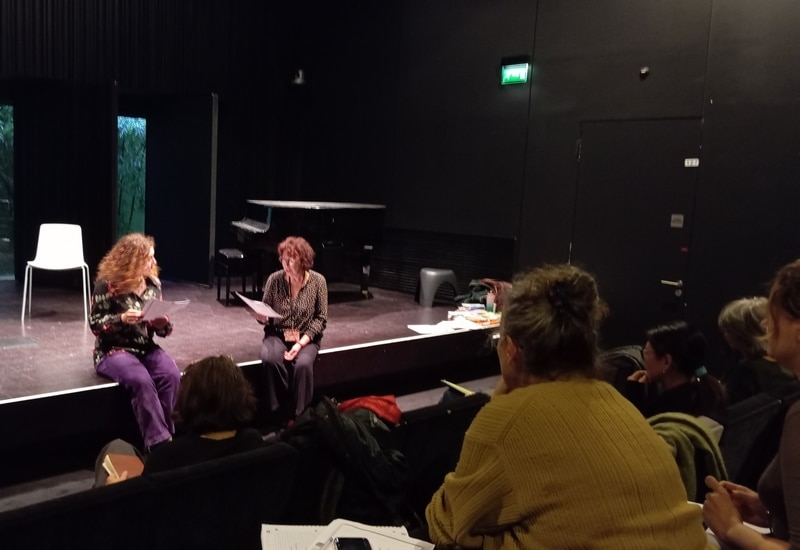 « CONFÉRENCE ET ATELIER AUTOUR DU RÉPERTOIRE DRAMATIQUE JEUNESSE » AVEC ADELINE DETEE A LA MEDIATHEQUE ANDRE LABARRERE, PAU